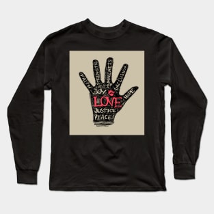 Possitive hand drawing or illustration Long Sleeve T-Shirt